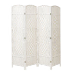 Folding Weave Fiber Room Divider Privacy Screen for Home, LG0366