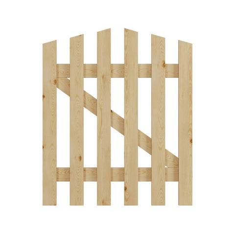 76x90cm Outdoor Wooden Garden Gate Fence Door, AI1429 (Ver.2)