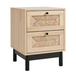 H&O Direct 2-Drawer Woven Accent Cabinet, JM2286