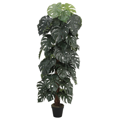 Livingandhome Artificial Monstera Plant Large Greenery Home Decor with Pot, PM1212