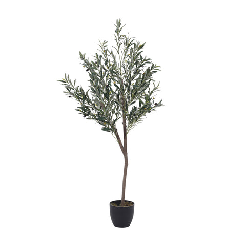 Artificial Olive Tree Decorative Plant in Planter, PM1596