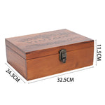 Vintage Wooden Storage Box with Lock, SC0804 (Ver.2)