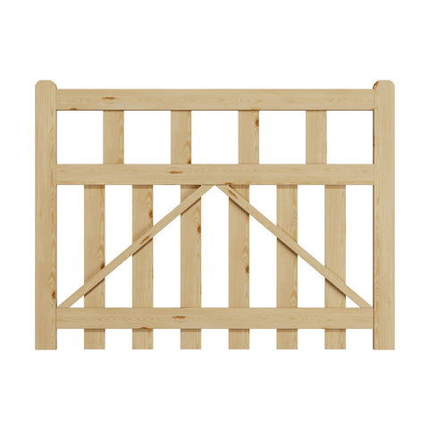 4x3ft Outdoor Wooden Garden Gate Fence Door, AI1457 (Ver.2)