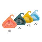 Livingandhome 8 Pack Multicolour Plastic Corner Sink Strainer, KT0008