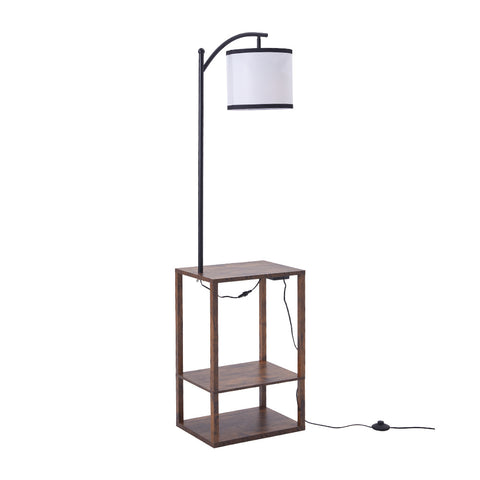 Modern Metal Floor Lamp Side Table 2 In 1, FI1098 (Ver.2)