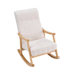 H&O Direct Velvet Upholstered Tufting Rocking Chair, FA0402