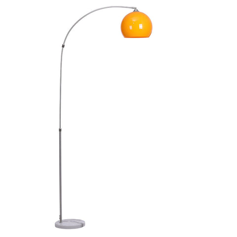 Modern Arched Floor Lamp with Marble Base, FI0006