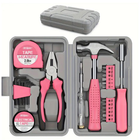 24pcs Pink Household DIY Tool Kit, ZY0126(Ver.2)