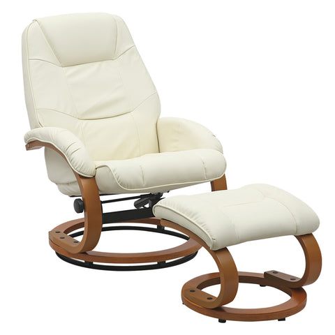 Livingandhome Ergonomic Executive Office Reclining Chair with Footstool, ZH1749