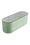 Oval-Shaped Galvanized Steel Raised Garden Bed, PM1496 (Ver. 2)