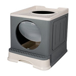 Full Enclosed Foldable Cat Litter Box, WM0187