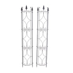 2 Pack of Metal Garden Trellis Potted Climbing Plants Rack, ZX0103 (Ver.2)