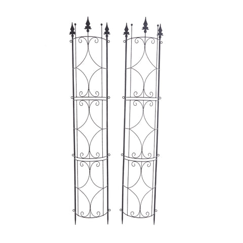 2 Pack of Metal Garden Trellis Potted Climbing Plants Rack, ZX0103 (Ver.2)