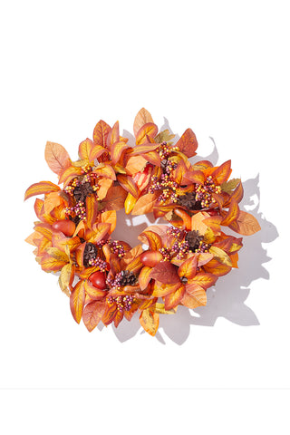 Halloween Maple Leaf Berry Wreath Artificial Wreath, LY0179 (Ver.2)