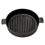 Black Round Cast Iron Grill Pan, WB0139