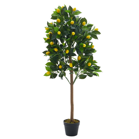 Livingandhome 120cm Artificial Potted Lemon Tree, PM1235