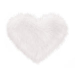 Lifeideas Heart Shaped Long Plush Throw Pillow Cover, LY0018