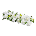 White Artificial Wedding Rose Flower Row, LY0152 (Ver.2)