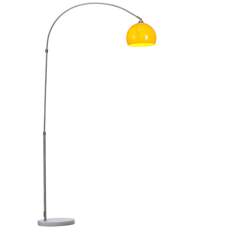 Modern Arched Floor Lamp with Marble Base, FI0004