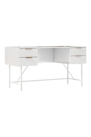 White Striped Study Desk, ZH1609ZH1610