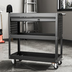 Livingandhome 3-Tier Rolling Tool Cart with Lockable Drawer, AI1158