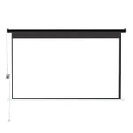 Livingandhome 16:9 Electric Motorized Projector Screen with Remote, 100" Black, AI1294