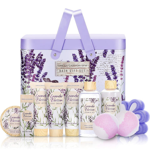 11Pcs Lavender Home Bath Spa Gift Set, AJ0253