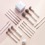 Sheonly Professional Makeup Brush Set 18 Pcs for Foundation Powder Concealers Eye Shadows Blush, BU0425