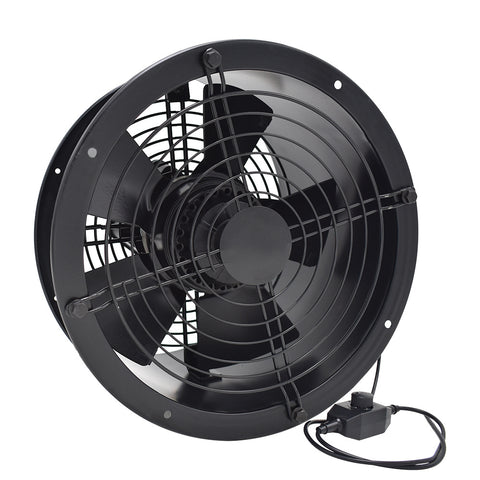 Livingandhome Ventilation Wall-Mounted Exhaust Axial Fan 8-inch, FI0372