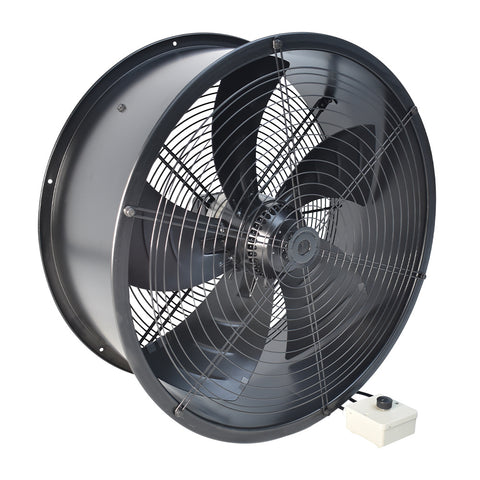 Livingandhome Ventilation Wall-Mounted Exhaust Axial Fan 24-inch, FI0380