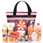 10Pcs Luxurious Orange Spa Gift Set with Bag，AJ0234