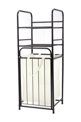 3-Tier Tilt Out Laundry Hamper Shelf Bathroom Storage Organizer Rack, WZ0222 (Ver.2)