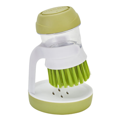 Livingandhome Dish Pot Brush with Soap Dispenser, WZ0148