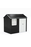 8.3 x 5.4ft Metal Apex Roof Garden Shed Outdoor Storage House, PM1649PM1650