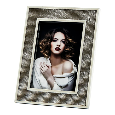 Livingandhome Decorative Sparkling Diamond Picture Frame Photo Holder, SW0593