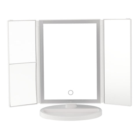 Tri-Fold Makeup Mirror with LED Strip Light, SW0977 (Ver.2)