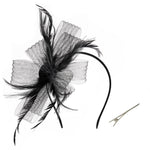 Black Vintage Fashion Mesh Fascinator, DQ0016 (Ver.2)