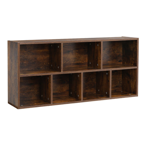 H&O Direct Cube Wooden Bookcase Organizer Storage Shelving Unit, XY0382