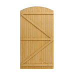 Livingandhome Semi Braced Arch Top Strong Wooden Garden Gate, LG1217