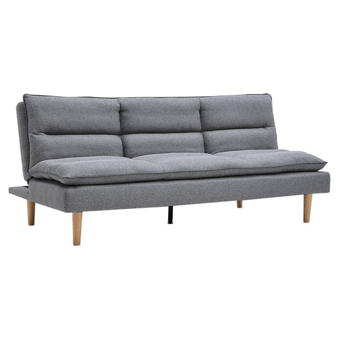 Livingandhome Grey Push Back Sleeper Sofa Bed, JM2233