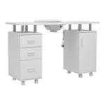 Livingandhome Professional Mobile Manicure Table Nail Desk with Dust Collector, JM2303JM2304