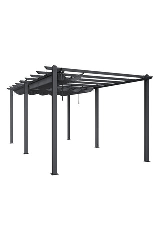 Garden Sanctuary Aluminum Patio Pergola with Canopy, LG1282LG1283