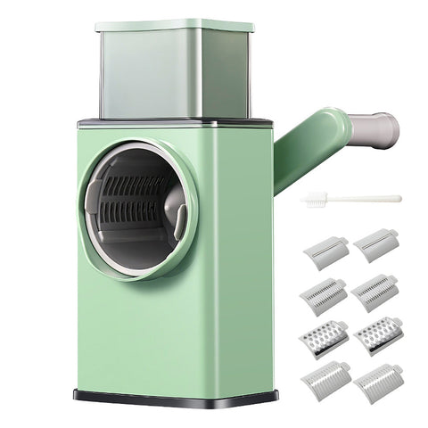 Livingandhome Hand-Cranked Vegetable Slicer Rotary Grater, WM0544