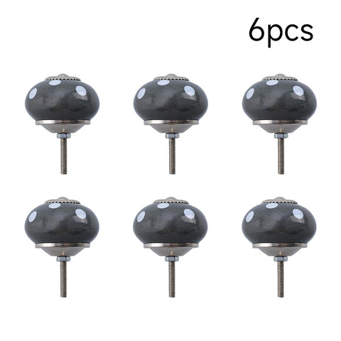 6Pcs Ceramic Furniture Knobs Pull Handles, ZY0096