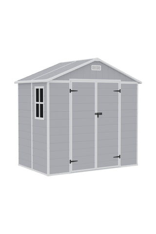 8x4ft Apex Roof Garden PP Tool Shed Outdoor Patio Storage House, PM1699PM1700PM1701