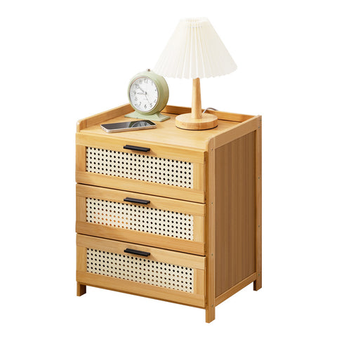 Wooden 3-Drawers Nightstand for Bedroom, HO0031