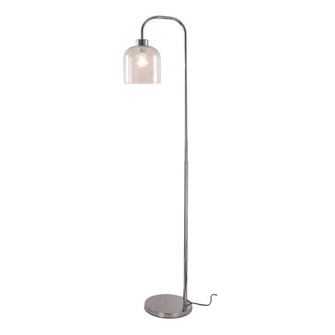 Livingandhome Modern Chrome Living Room Floor Lamp, FI0589