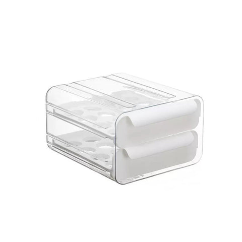 Livingandhome Double-layer Transparent Egg Storage Drawer Box, WZ0120