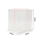 Clear Plastic Cake Gift Box with Ribbon, SC1512