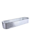 Gardens Plan Oval-Shaped Galvanized Steel Raised Garden Bed, PM1506